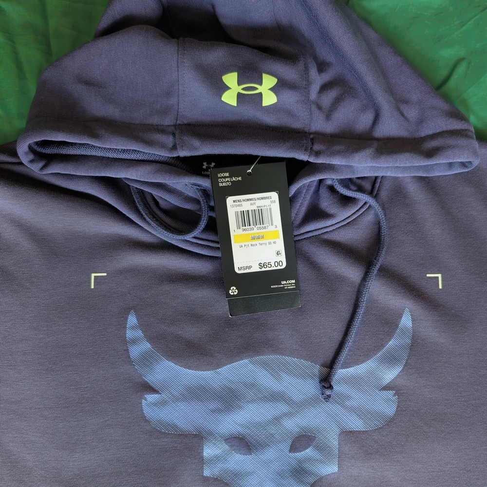 Under Armour Purple Hoodie with Bull Logo